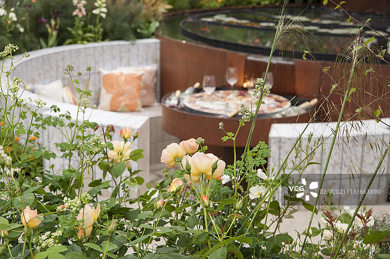 2013年切尔西花展：特伦特河畔斯托克的转型故事。设计师：特伦特河畔斯托克委员会景观设计师。银花奖图片素材