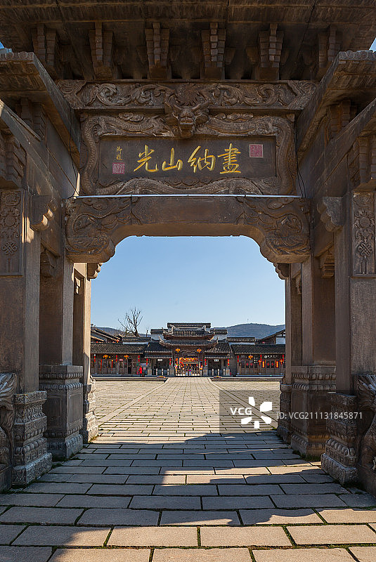 镇江句容千叶古村风光图片素材