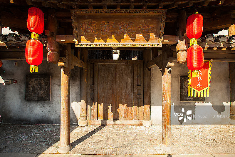 镇江句容千叶古村风光图片素材