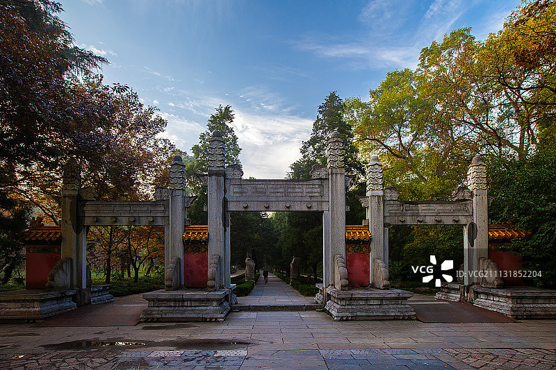 南京明孝陵风光图片素材