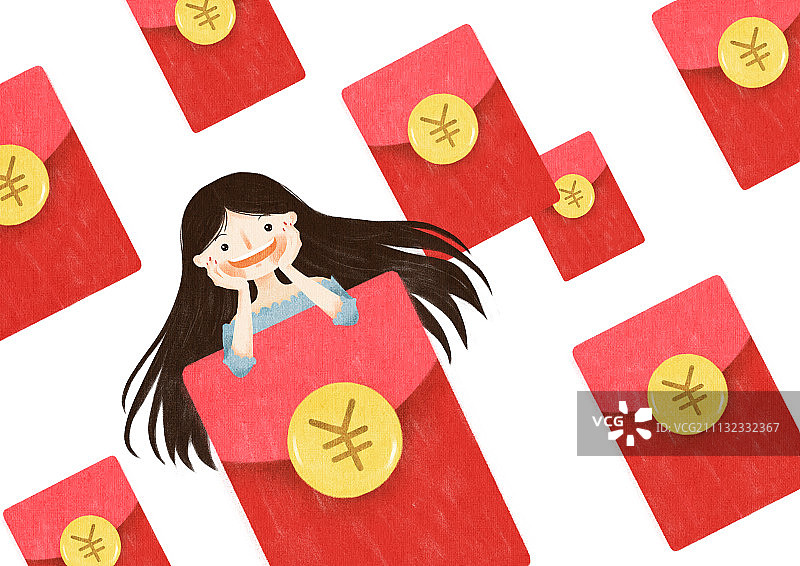 红包雨图片素材