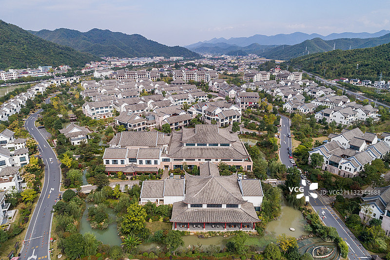 山里小镇图片素材