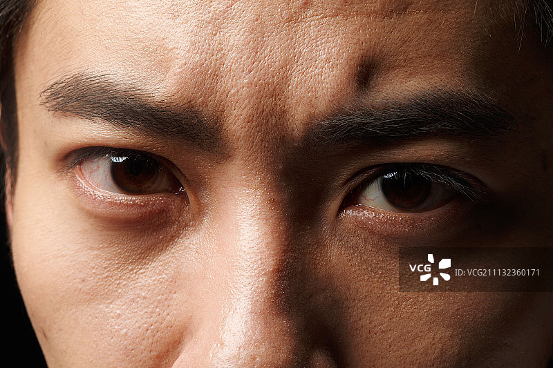 青年男人的面部特写图片素材