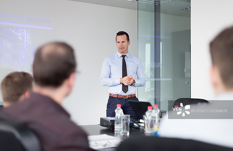 公司会议上的商务演示图片素材