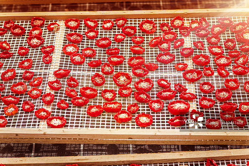 西西里岛的晒干番茄图片素材