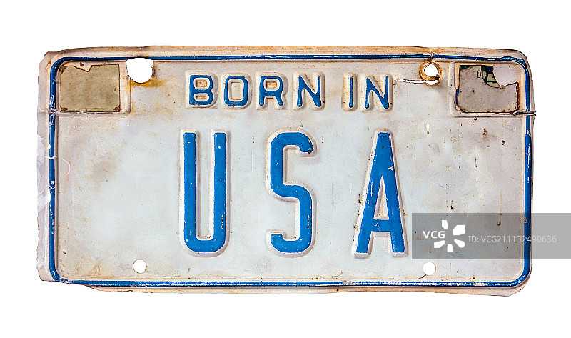 美国制造车牌图片素材