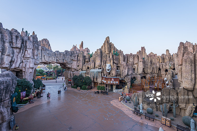 常州中华恐龙园内景库克苏克图片素材