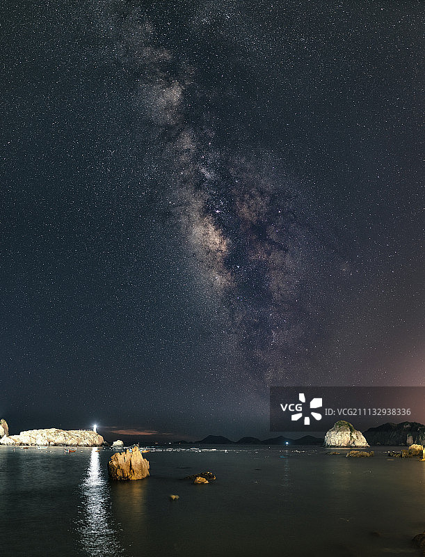 温州洞头银河背景素材图片素材