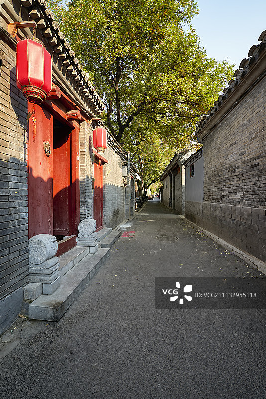 北京胡同四合院图片素材
