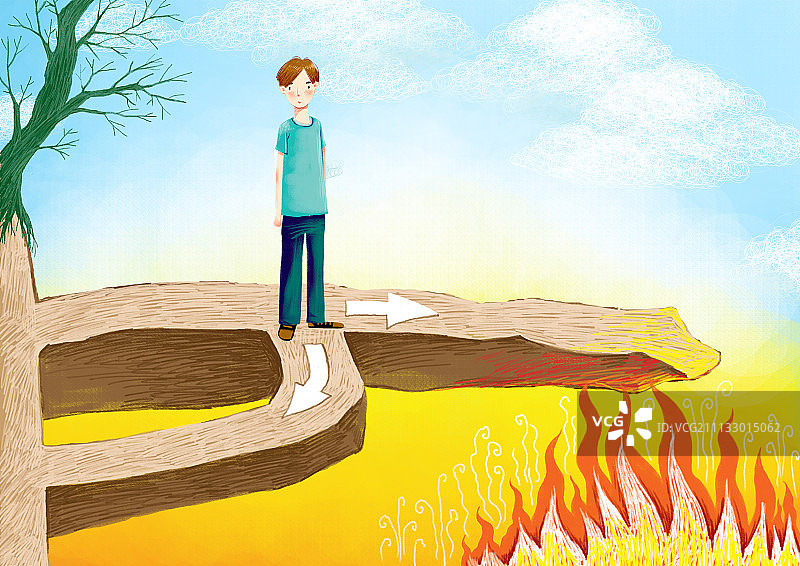 哲理插画055图片素材