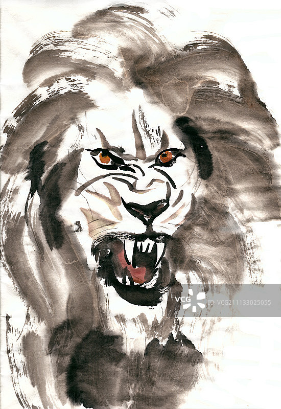 狮吼图片素材