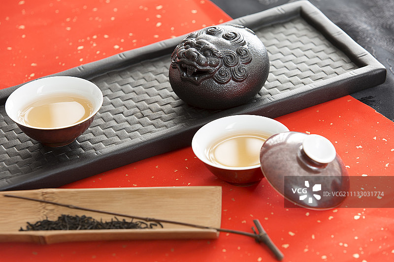 中国春节和茶道图片素材