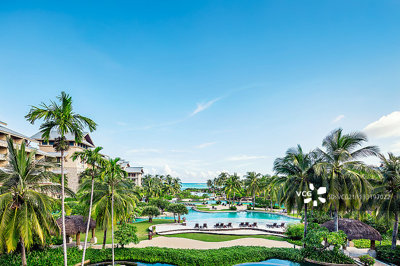 豪华酒店园景图片素材