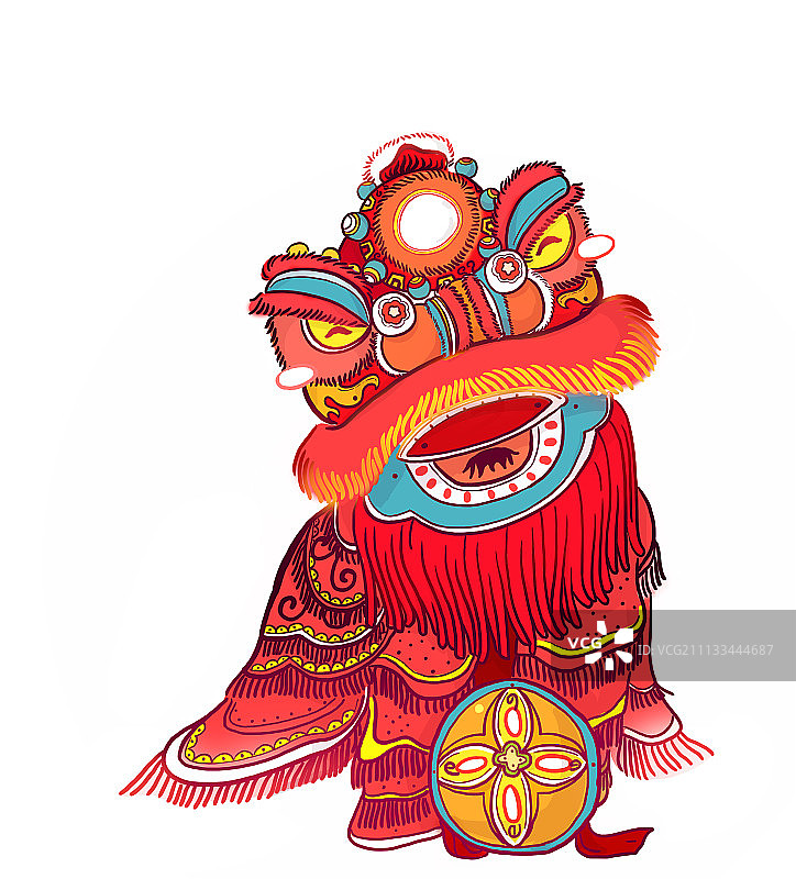 新年舞狮图片素材