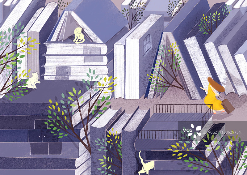 书香森林图片素材