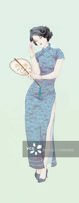 《四季旗袍》图片素材