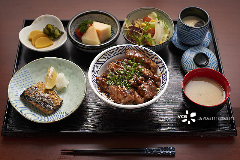 日式定食图片素材