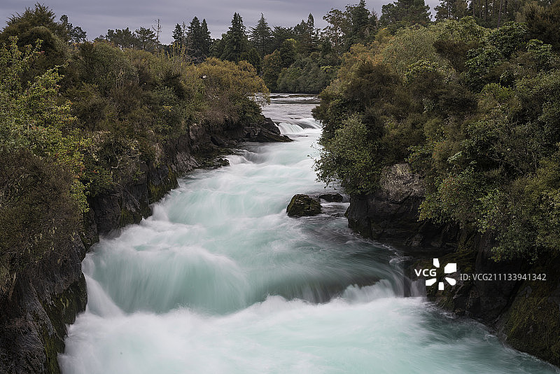 新西兰陶波胡卡瀑布图片素材