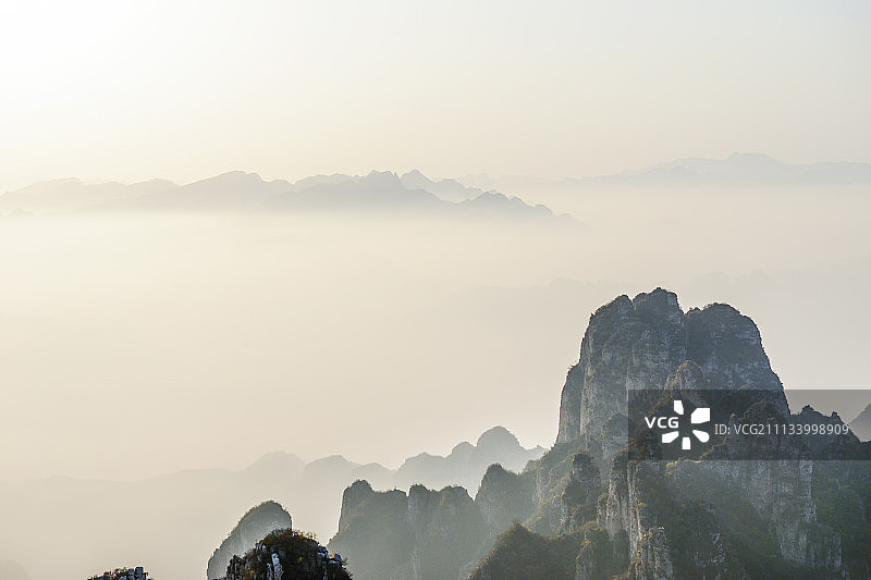 狼牙山云海图片素材