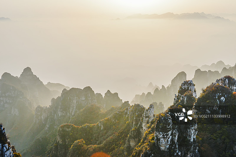 狼牙山云海图片素材