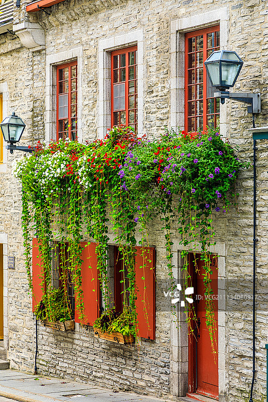 加拿大魁北克城老城区图片素材