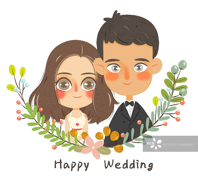 婚礼头像1图片素材