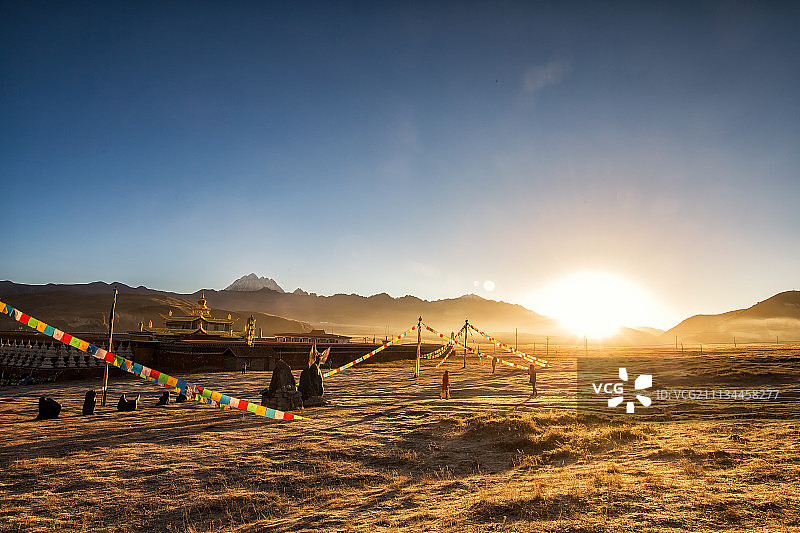 川西新都桥秋色图片素材
