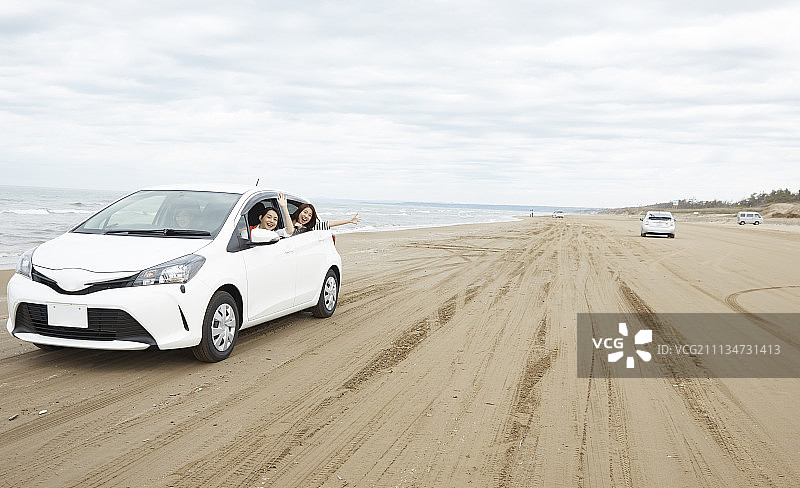 朋友伙伴海岸图片素材