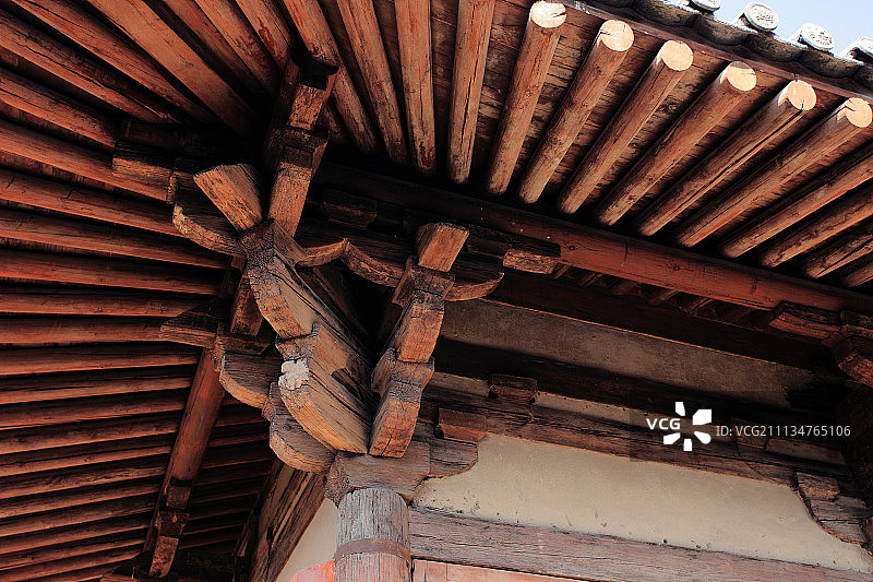 中国唐代现存最古老的木构建筑  南禅寺图片素材