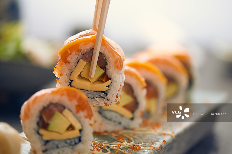 三文鱼寿司图片素材