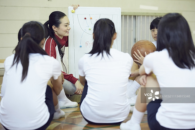 咨询顾问和初中女生图片素材