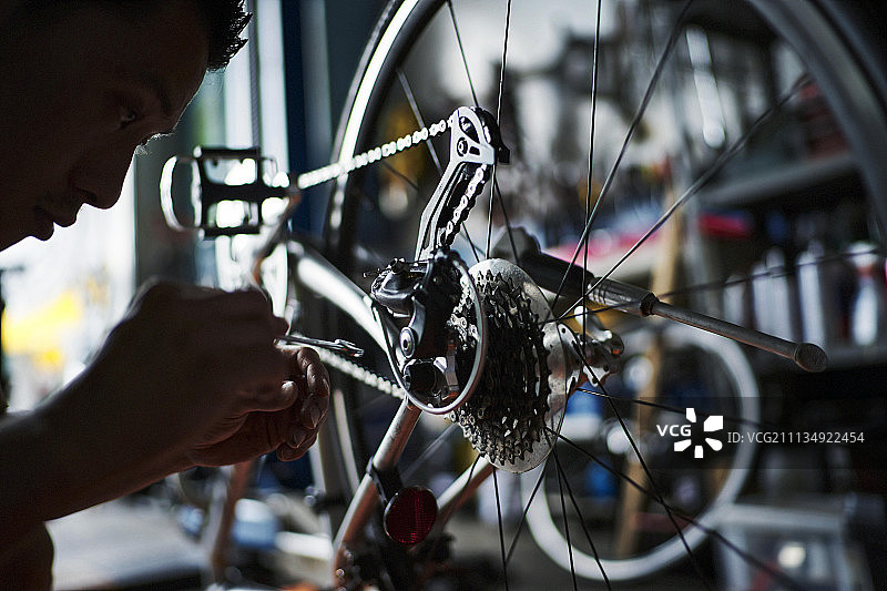 保养准备链条图片素材