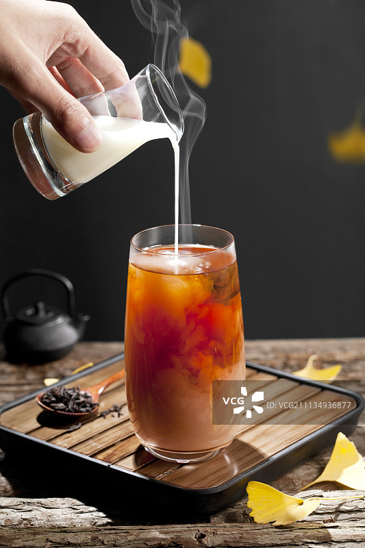 茶与奶图片素材