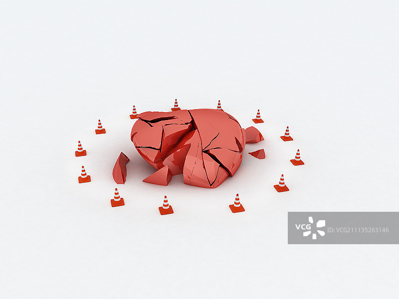 破碎的心图片素材