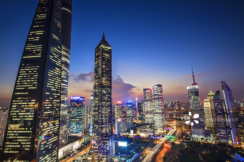 环球金融中心金茂大厦东方明珠图片素材