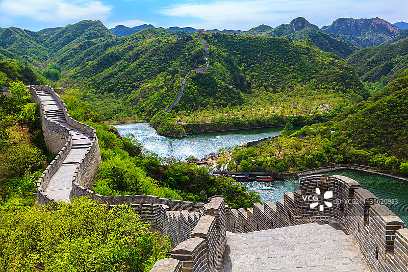 蜿蜒的长城图片素材