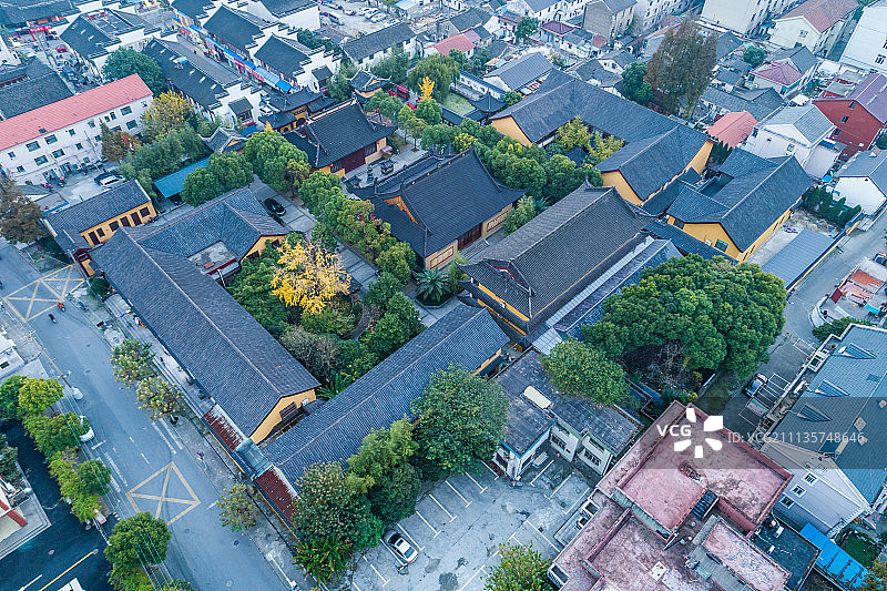 上海城市寺庙建筑图片素材
