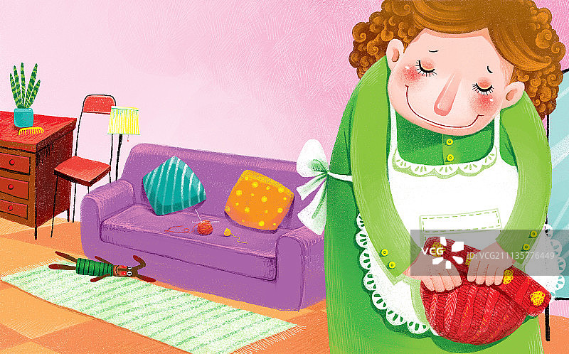 图画书故事系列——丫丫的帽子1图片素材