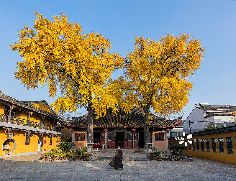 苏州定慧寺秋色图片素材