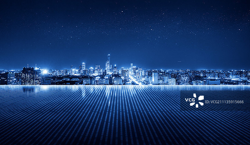 城市背景与数字化平台图片素材