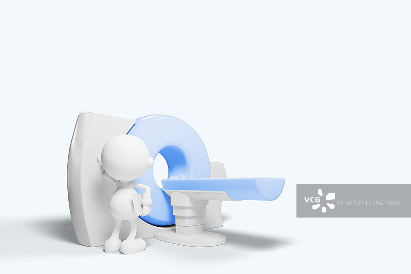 具有医疗概念的男人3D渲染图片素材