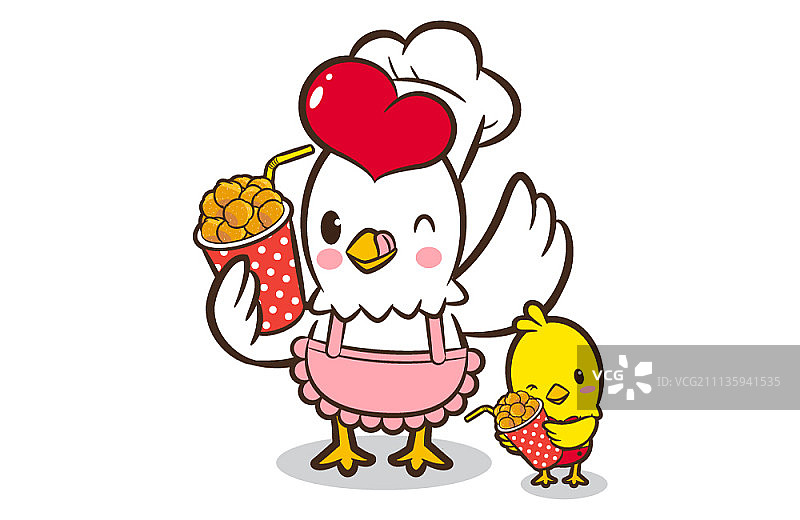 小鸡卡通形象图片素材