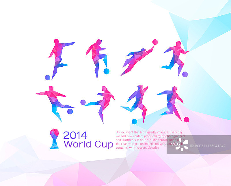 足球运动员象形图图片素材