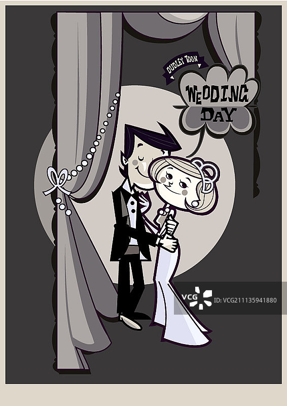 年轻夫妇喜结连理图片素材