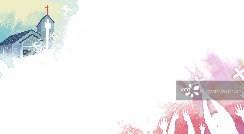 基督教概念插画图片素材