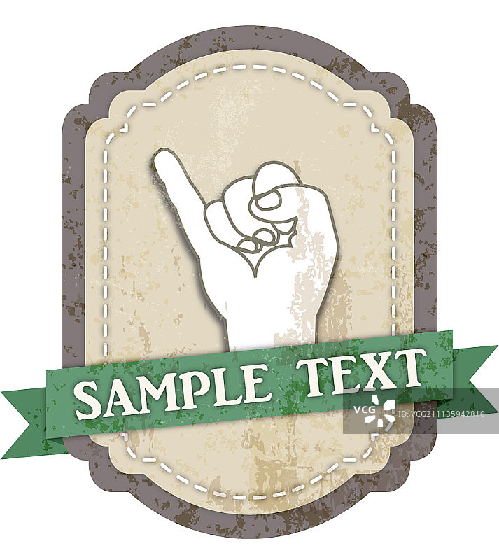 复古风格标签设计图片素材