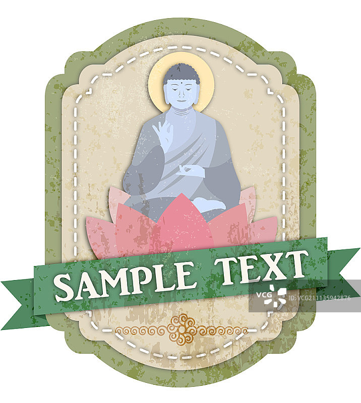 复古风格标签设计图片素材