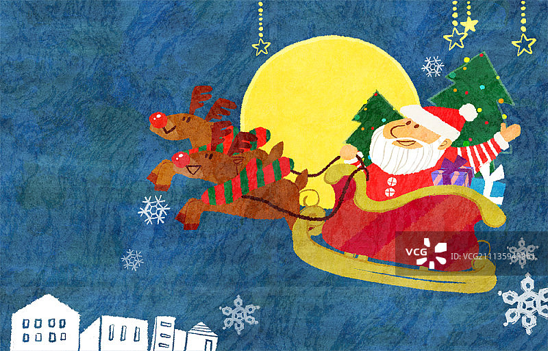圣诞节概念插画图片素材