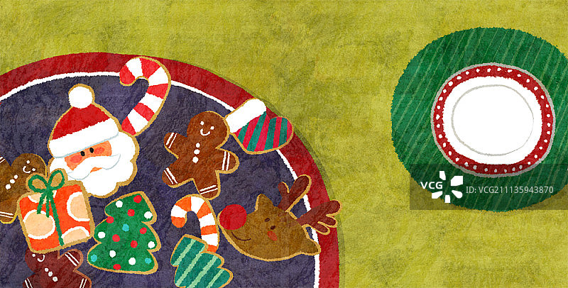 圣诞节概念插画图片素材