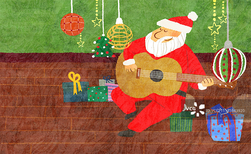 圣诞节概念插画图片素材